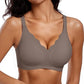 Scalloped Wireless Push Up Bras