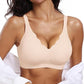 Scalloped Wireless Push Up Bras